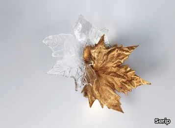 FOLIO LEAVES COUPLE - LED handmade bronze wall light _ Serip