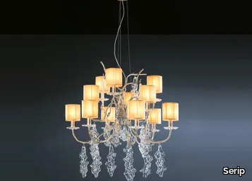 LINES FALLEN - Handmade bronze chandelier _ Serip