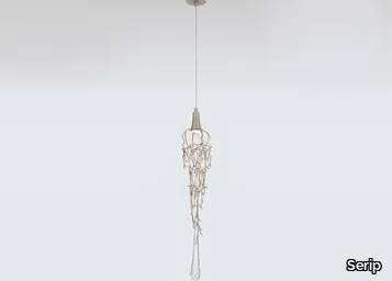 LIQUID DRIP RECESSED - LED handmade bronze pendant lamp _ Serip