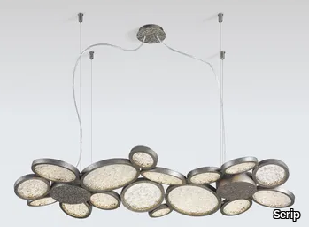 LUNA MOONLIGHT - LED handmade bronze pendant lamp _ Serip