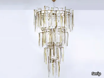 WATERFALL CASCADE QUAD - Handmade bronze pendant lamp _ Serip