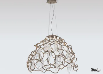 NIAGARA DOME MEDIUM - Handmade bronze pendant lamp _ Serip