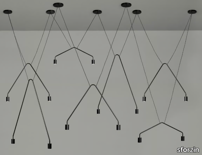 CAOS CONTRACT - LED aluminium pendant lamp _ sforzin