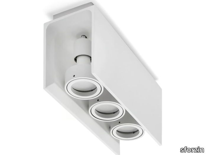 ELIDE - Multiple adjustable ceiling plaster spotlight _ sforzin