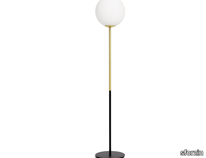 JUGEN - Floor lamp in opal glass and metal with dimmer _ sforzin