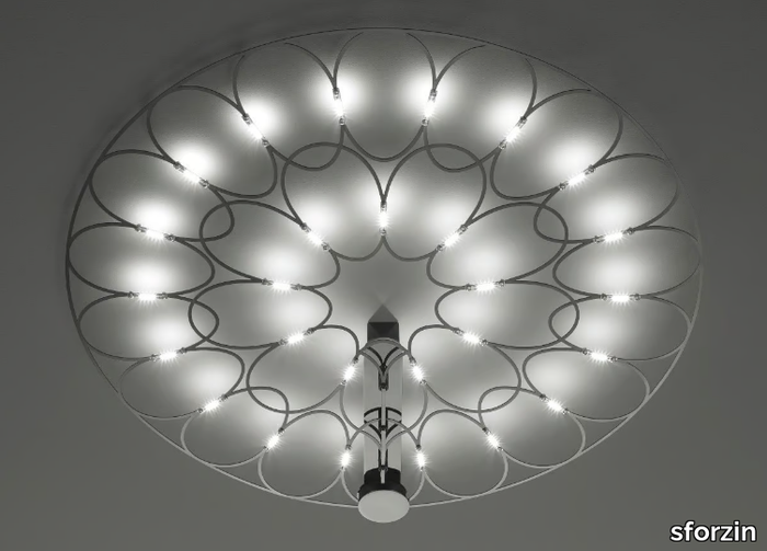 LAFRA - LED steel ceiling lamp _ sforzin