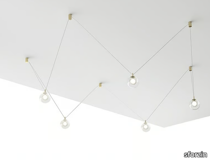 ALADINO 5 - Borosilicate glass pendant lamp _ sforzin