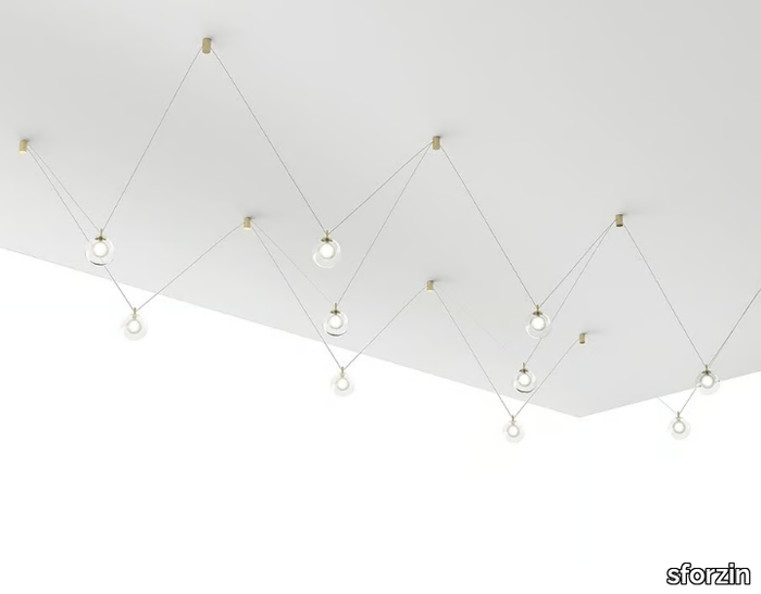 ALADINO 10 - Borosilicate glass pendant lamp _ sforzin