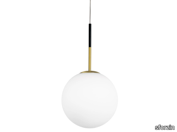 JUGEN - Opal glass pendant lamp _ sforzin