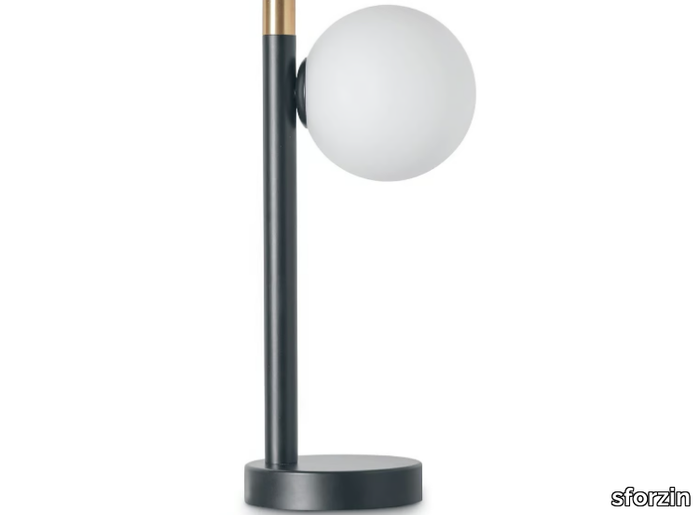 POMÌ - Table lamp in metal and opal glass _ sforzin