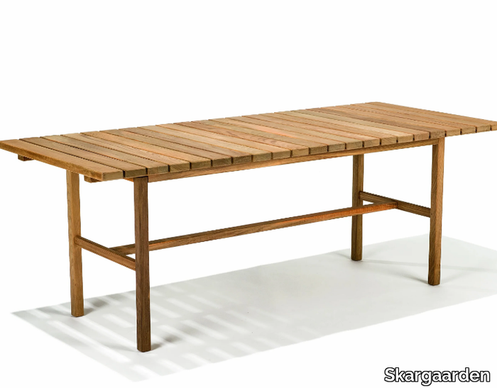 DJURÖ - Rectangular teak garden table _ Skargaarden