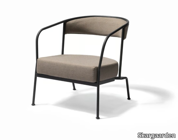 ARHOLMA - Garden armchair in fabric with metal structure _ Skargaarden