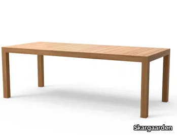 LAKNÄS - Rectangular teak garden table _ Skargaarden