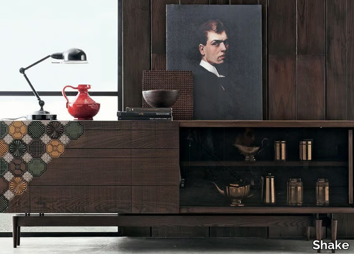 MAYO - Wooden sideboard with sliding doors _ Shake