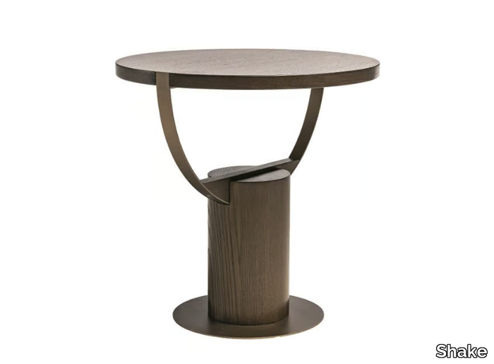 LOOP - Round wooden side table _ Shake