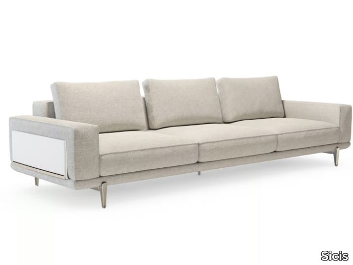 MILTON - 3 seater sofa with removable cover _ Sicis