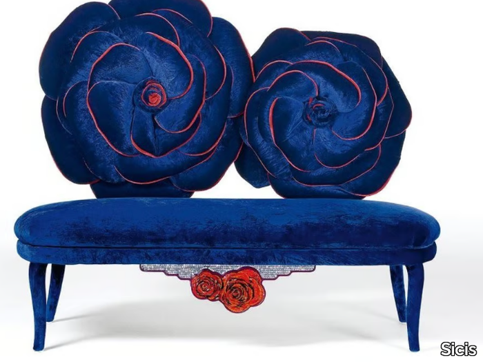 MOI ET LA ROSE - Velvet small sofa _ Sicis