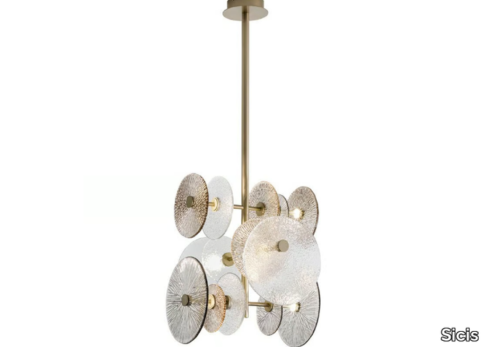 ANDROMEDA - Blown glass ceiling lamp _ Sicis