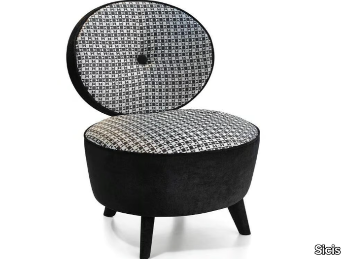 CORNEILLE - Upholstered fabric easy chair _ Sicis