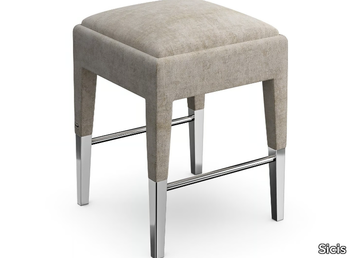 P08 - Fabric barstool with footrest _ Sicis