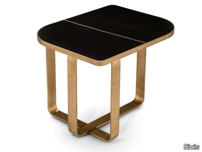 VISCONTI - Marble high side table _ Sicis