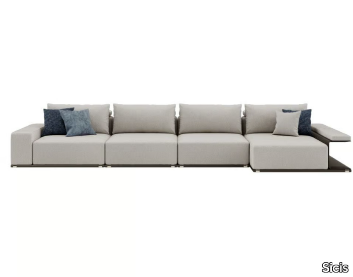 ZENO - Sectional fabric sofa _ Sicis