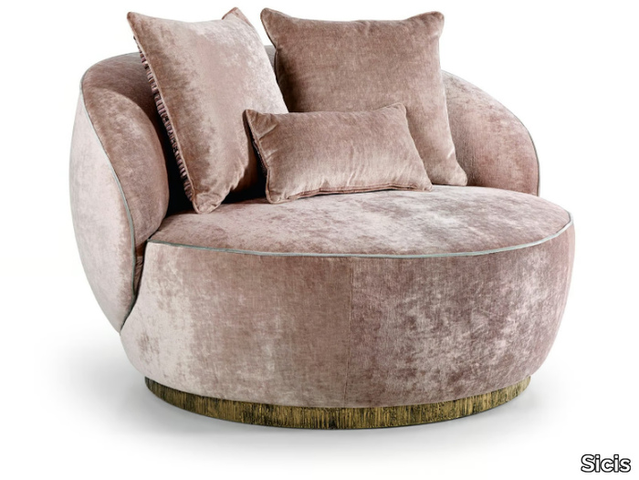 PRESTIGE - Fabric armchair _ Sicis