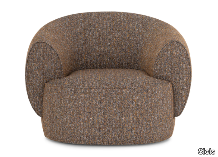 BOTERO - Fabric armchair with removable cover with armrests _ Sicis