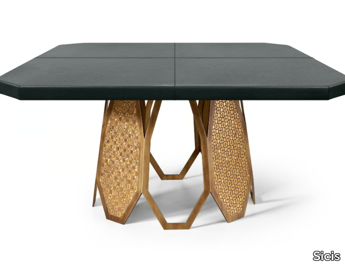 BORGIA - Square metal table _ Sicis