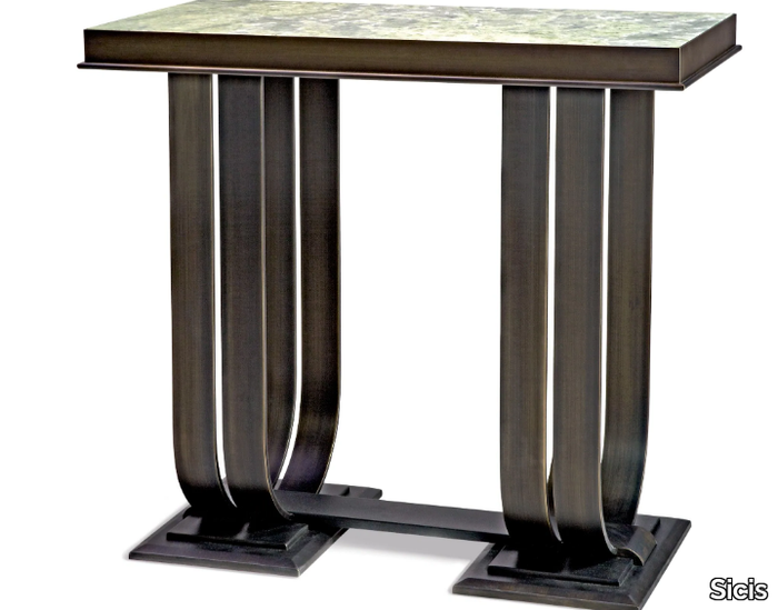 CONCORDE - Rectangular marble console table _ Sicis