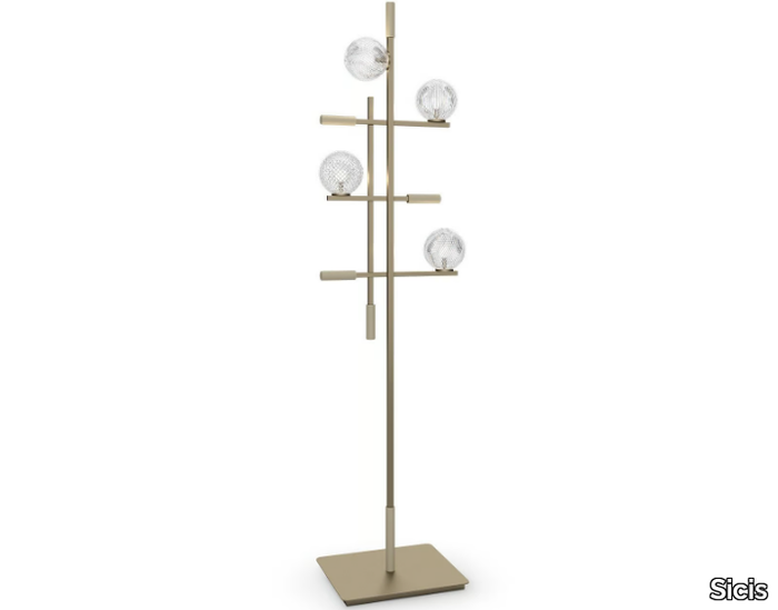 TRIS - Reading Murano glass floor lamp _ Sicis