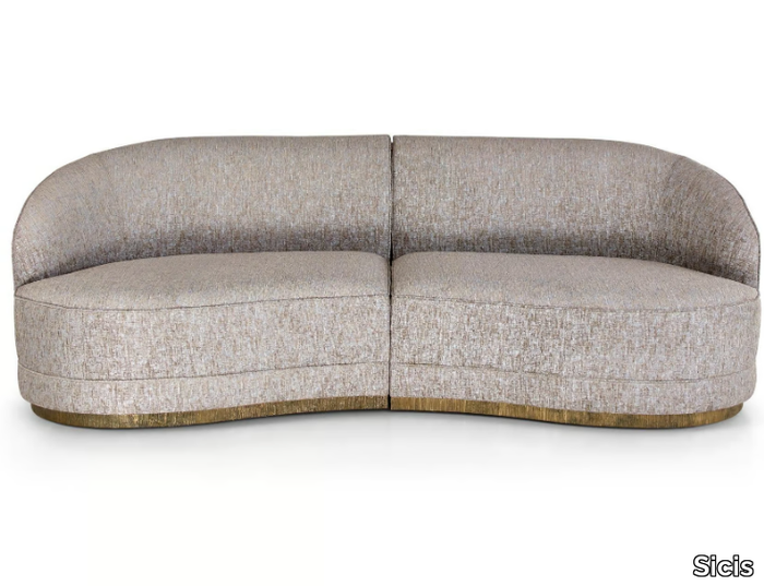 PRESTIGE - Modular 2 seater fabric sofa _ Sicis