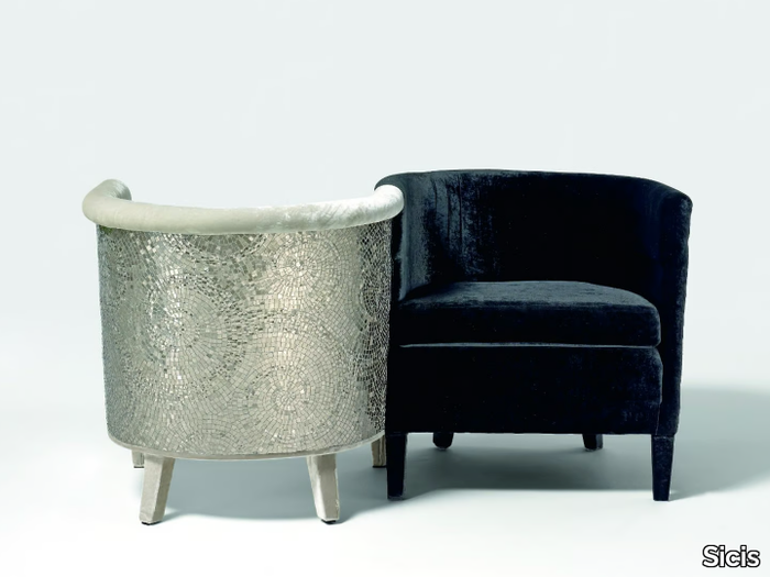 SECRET LOVERS - Upholstered armchair with armrests _ Sicis