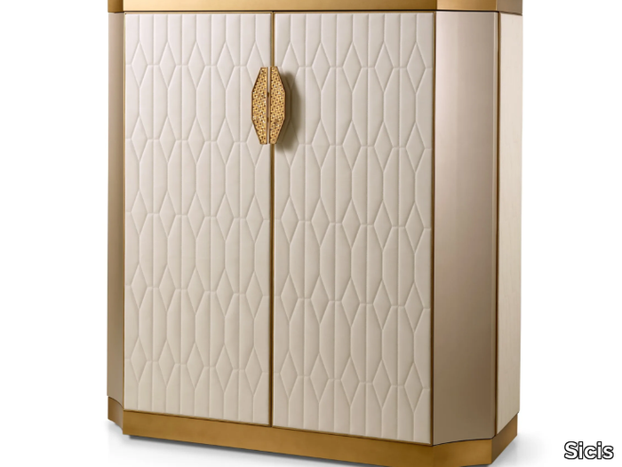 SAVOY - Highboard with doors with integrated lighting _ Sicis