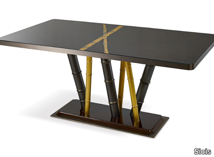 SIAM - Rectangular glass table _ Sicis