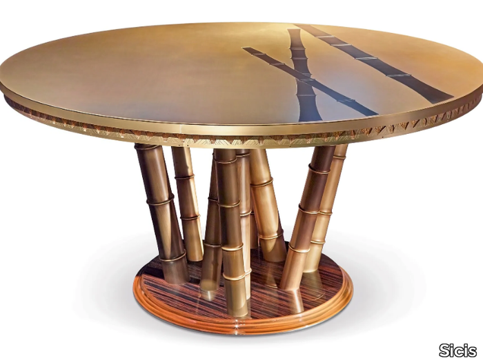 SIAM - Round brass table _ Sicis