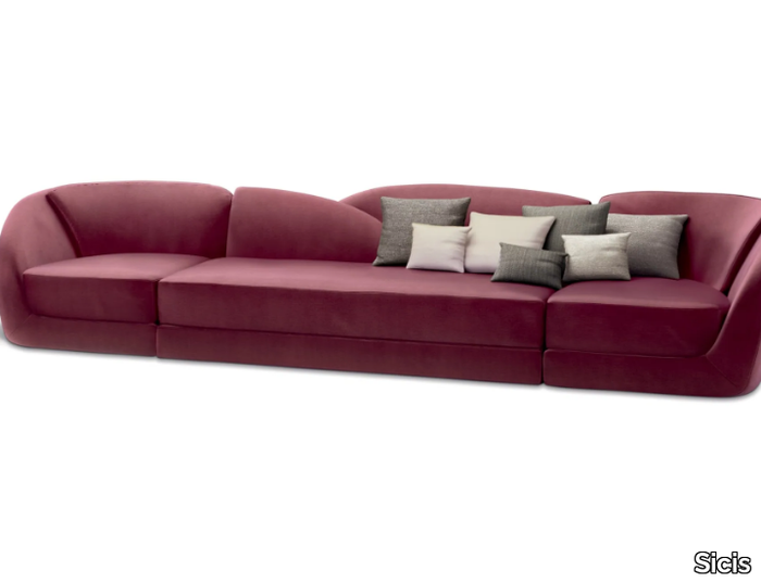 VISCONTI - Sectional fabric sofa _ Sicis