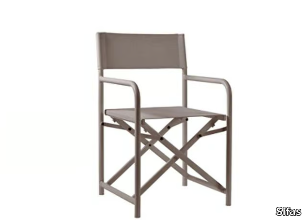 OSKAR - Folding garden chair with armrests _ Sifas