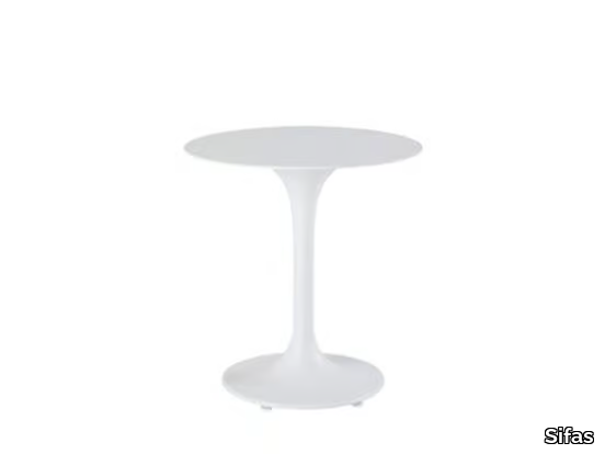 KOROL - Round aluminium garden side table _ Sifas