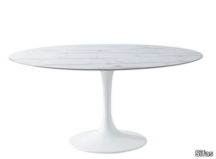 KOROL - Oval HPL garden table _ Sifas