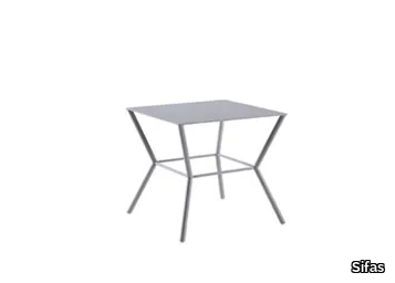 BASKET - Square aluminium garden side table _ Sifas