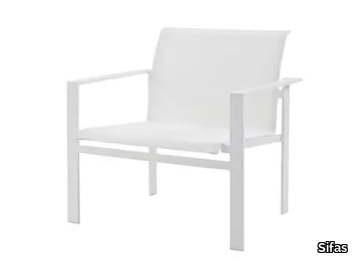 KWADRA - Garden armchair with armrests _ Sifas