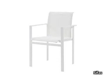 KWADRA - Garden chair with armrests _ Sifas