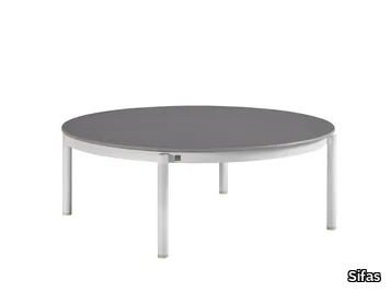 OUTLINE - Round ceramic coffee table _ Sifas