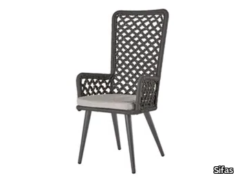 RIVIERA - Garden chair high-back with armrests _ Sifas