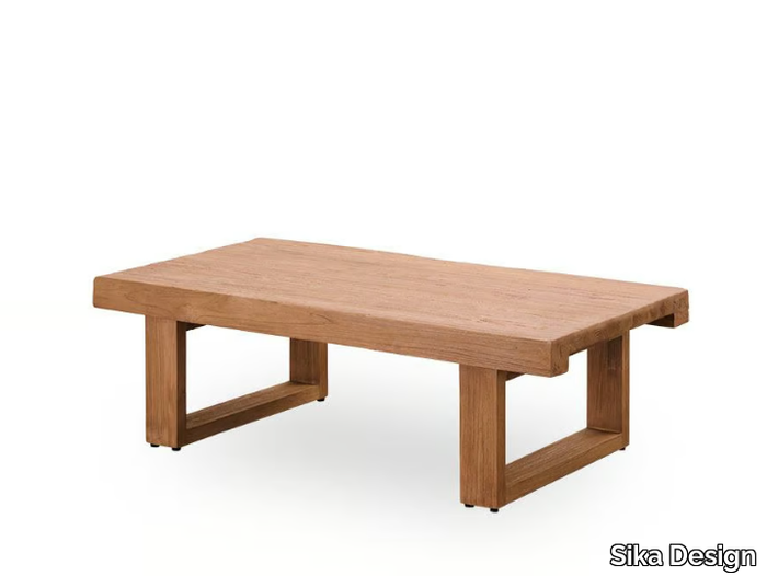 ALEXANDER - Rectangular teak coffee table _ Sika Design