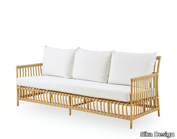 CAROLINE EXTERIOR - Alu-Rattan and ArtFibre garden sofa _ Sika Design