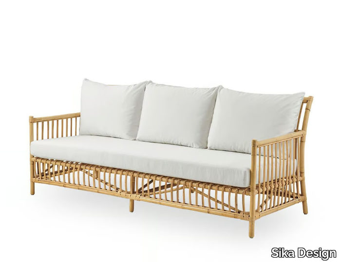 CAROLINE - 3 seater rattan sofa _ Sika Design