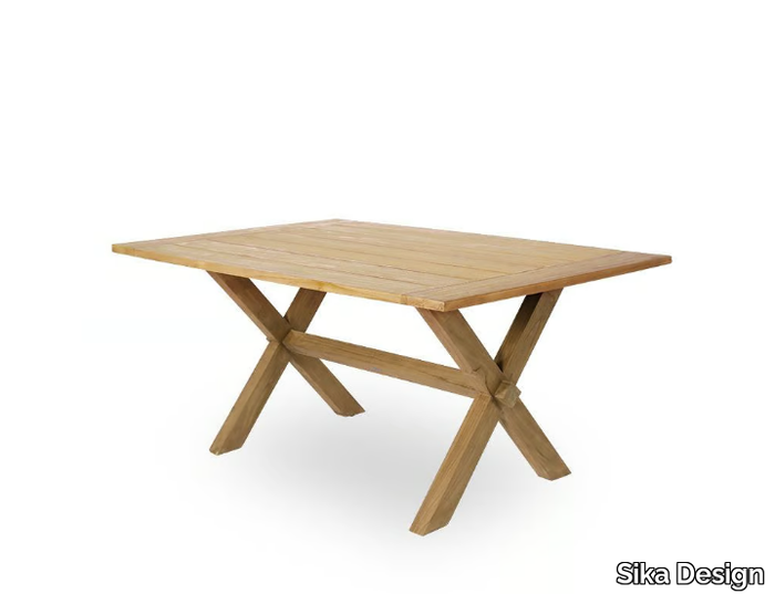 COLONIAL - Rectangular teak table _ Sika Design