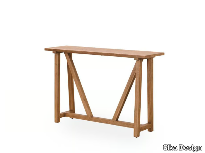 LUCAS - Rectangular teak console table _ Sika Design